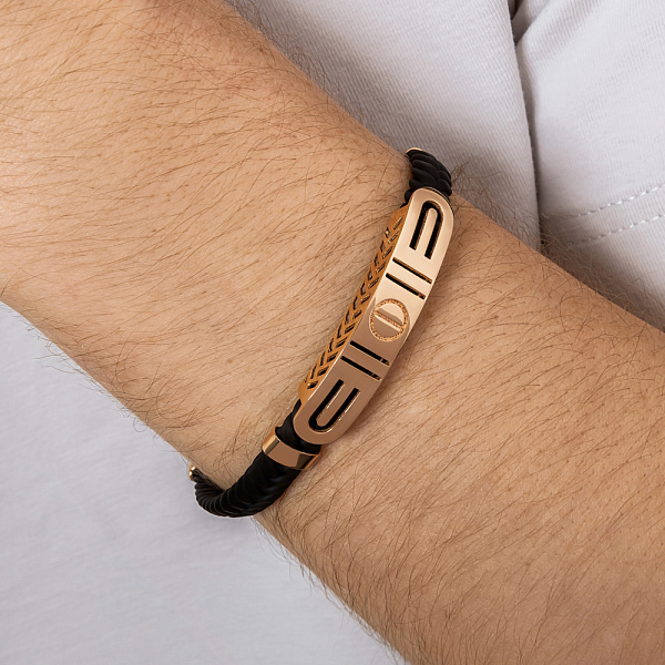 Браслет з каучуку та золота (арт. 3261310) – зображення 3