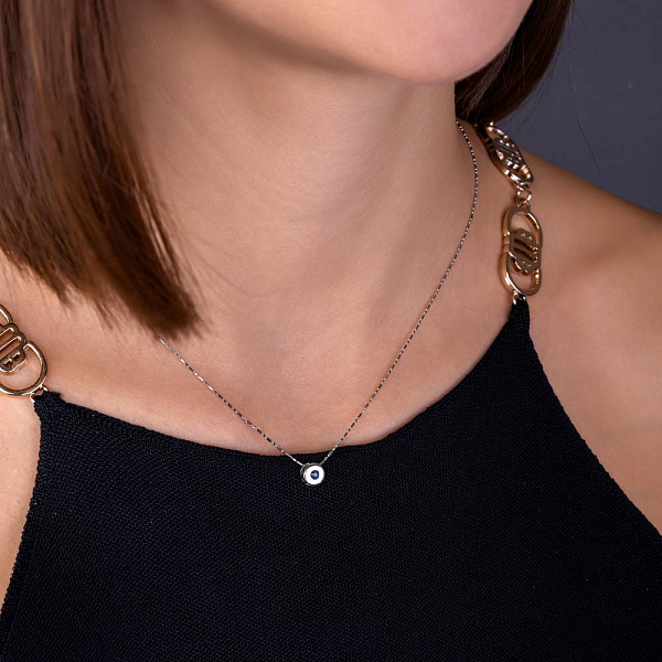 Подвес из белого золота с сапфиром (арт. 3103543202с) – изображение 3