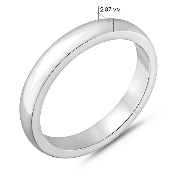 Обручальное кольцо Европейка из белого золота (арт. 239207б) – изображение 3