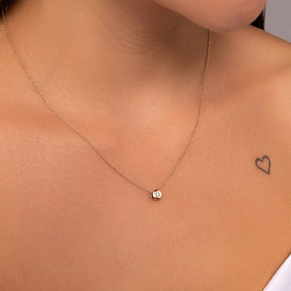 Золотий кулон з діамантом (арт. 3102566201) – зображення 2