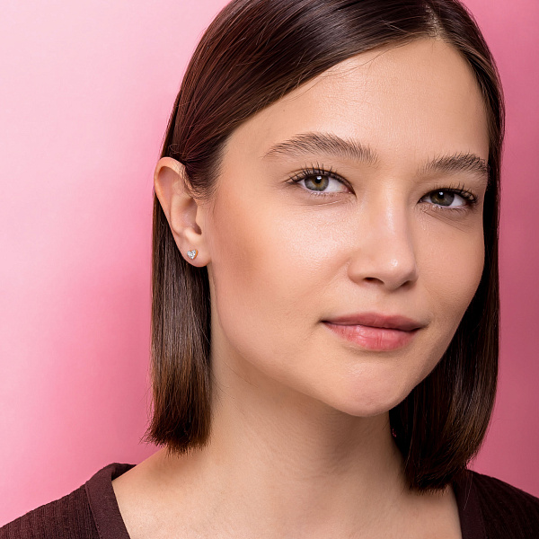 Золотые серьги Сердечки (арт. 111253) – изображение 4