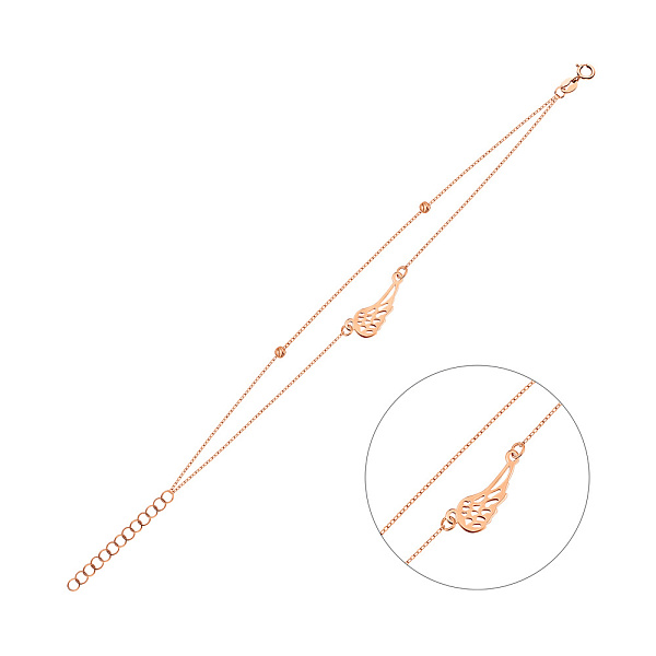 Браслет из красного золота Крылья (арт. 326934) – изображение 1