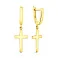 Золоті сережки-підвіски з хрестиками (арт. 110516ж) – зображення 1
