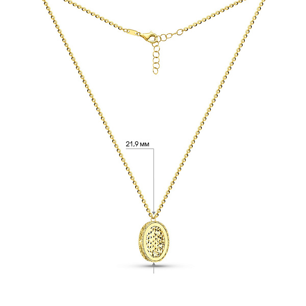 Колье из желтого золота Francelli (арт. 352659ж) – изображение 4