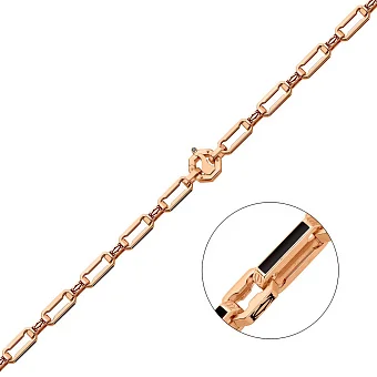 Золотий ланцюжок з діамантом і емаллю (арт. цр306337Дч)