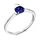 Каблучка срібна з сапфіром (арт. 7501/574Спскп) – зображення 2