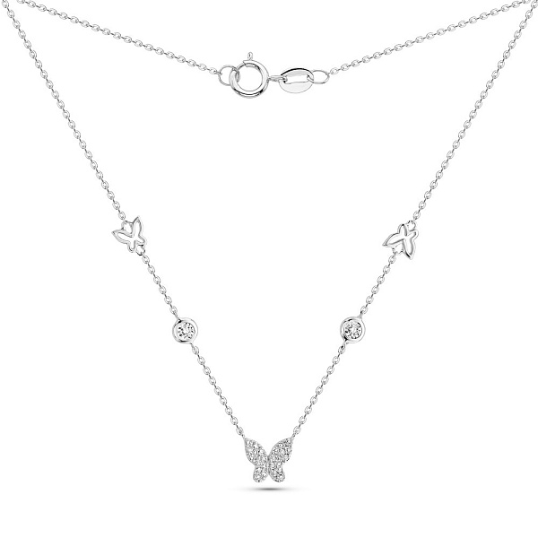 Золотое колье с бриллиантами (арт. Ц341661010б) – изображение 2