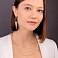 Серебряное колье с желтым родированием Trendy Style (арт. 7507/2012ж) – изображение 4