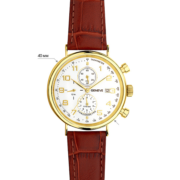 Массивные золотые часы (арт. 260238жбкр) – изображение 5