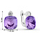 Серебряные серьги с фианитами (арт. 7502/2184621цф) – изображение 2