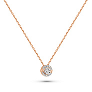 Золоте кольє з діамантами (арт. Ц011360005)