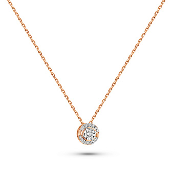 Золотое колье с бриллиантами (арт. Ц011360005)