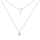 Серебряное колье с подвеской с фианитом (арт. 7507/2599) – изображение 2