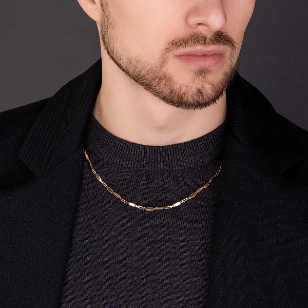 Золотий ланцюжок плетіння Фантазійне з діамантом (арт. цр400101Д) – зображення 4