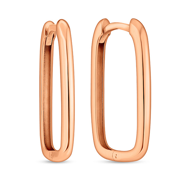 Золоті сережки без каменів (арт. 109985/20) – зображення 1