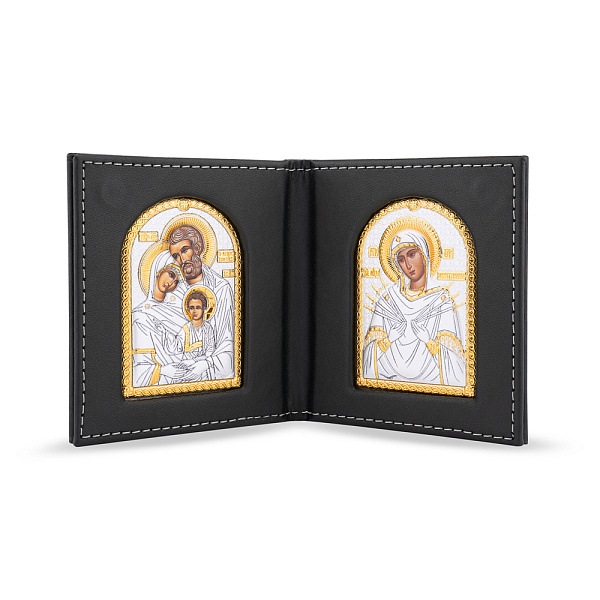 Ікона Святе Сімейство-Семистрільна (80х85 мм) (арт. K-1/005-006G) – зображення 1