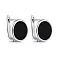 Серебряные серьги с ониксом  (арт. 7502/9600о) – изображение 1