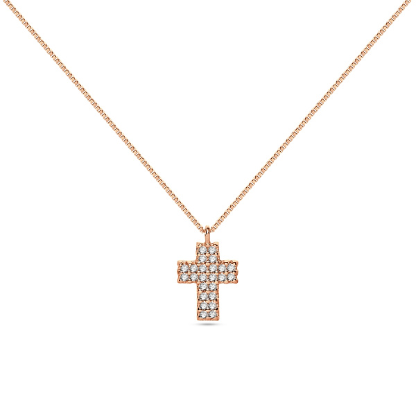 Золотое колье с бриллиантами (арт. Ц041024030) – изображение 1