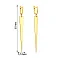 Золоті сережки з підвісками (арт. 105329ж) – зображення 3