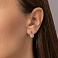Серьги из белого золота с бриллиантами (арт. С011628080б) – изображение 2