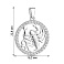 Серебряная подвеска скорпион с фианитами (арт. 7503/4707ск) – изображение 2