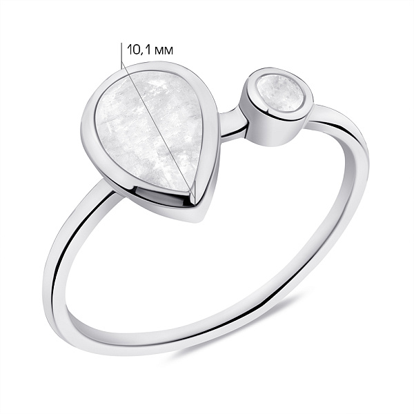 Серебряное кольцо с фианитами (арт. 7501/6390) – изображение 2