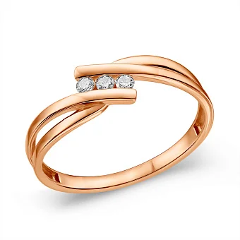 Золотое кольцо с бриллиантами (арт. К011399010)