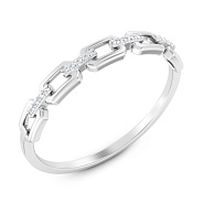 Кольцо из белого золота с бриллиантами (арт. К011384б)