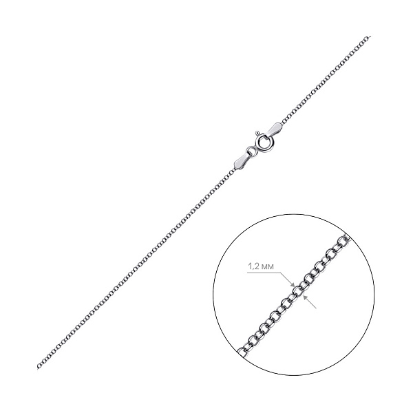 Срібний ланцюжок плетіння Шопард (арт. 0300802) – зображення 2