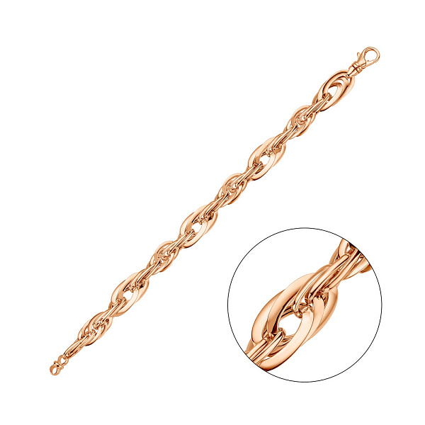 Браслет из красного золота без камней (арт. 323223) – изображение 1