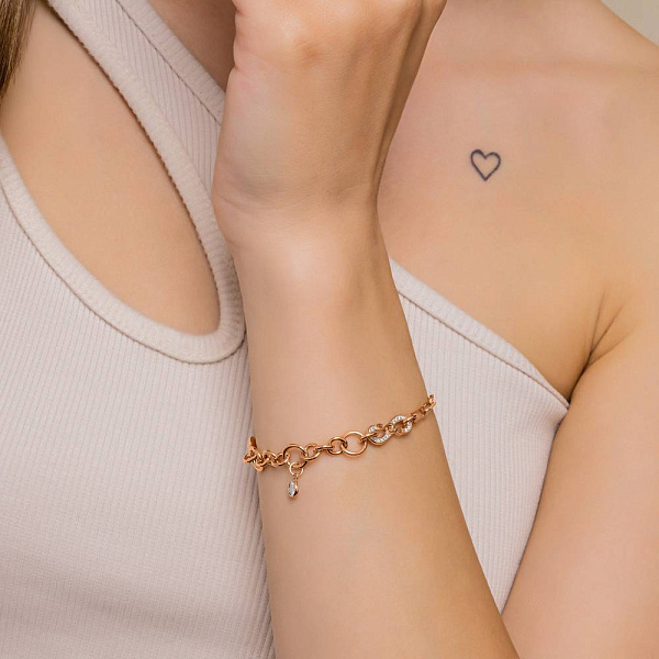 Золотой браслет с подвеской (арт. 2CEP2-10) – изображение 3