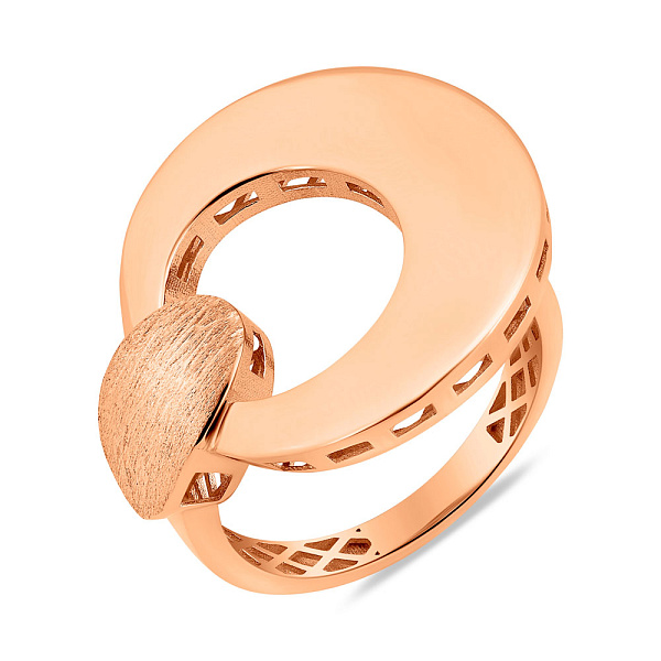 Кольцо из красного золота без камней (арт. 156629м) – изображение 1