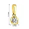 Подвес из желтого золота с фианитом (арт. 440517ж) – изображение 2