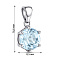 Серебряный кулон с крупным топазом (арт. 7503/1690-2ПгП) – изображение 2