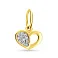 Золотая подвеска Сердечко с фианитами (арт. 423157ж) – изображение 1