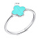 Серебряное кольцо Клевер (арт. 7501/3731/8ез) – изображение 2
