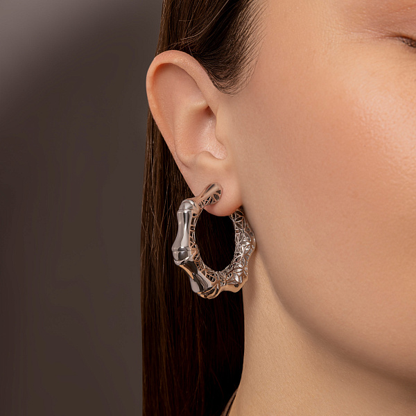 Золотые серьги Francelli (арт. 1101082б) – изображение 2