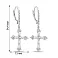 Серьги из серебра с подвесками (арт. 7502/9045) – изображение 2