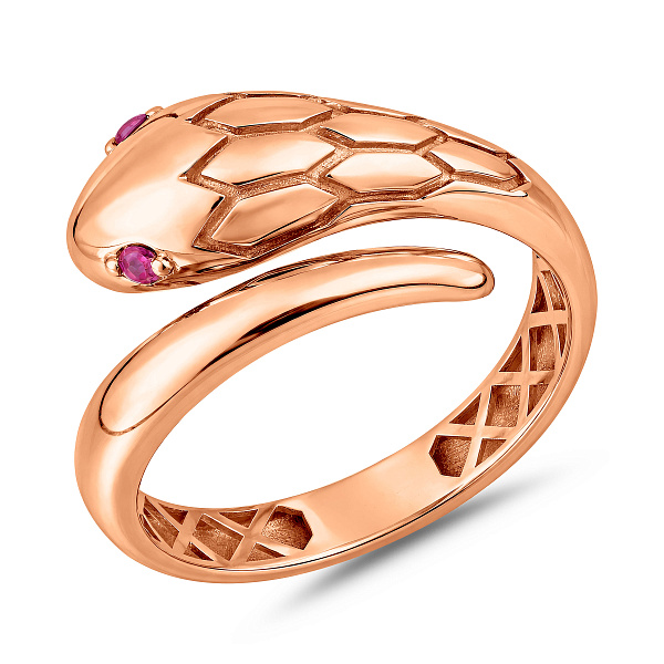 Золотое кольцо Змея (арт. 141450к) – изображение 1