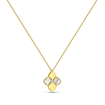 Золотое колье с перламутром Francelli (арт. 352718жп)