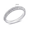 Серебряное кольцо с россыпью из фианитов (арт. 7501/7093) – изображение 2