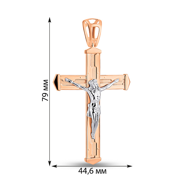 Золотий хрестик з розп'яттям (арт. 500689/2) – зображення 3