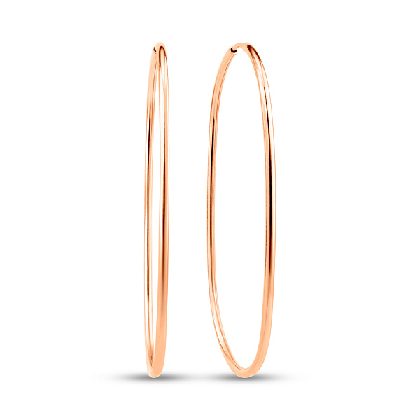 Золотые серьги-кольца (арт. 109965/55) – изображение 1