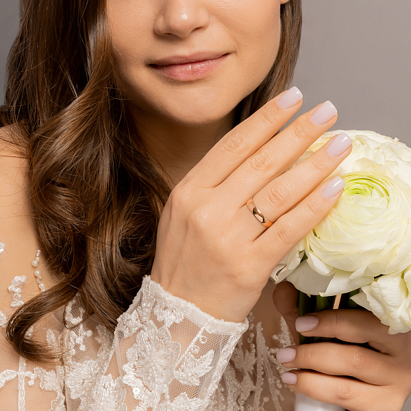 Классическое золотое обручальное кольцо Европейка (арт. 239037) – изображение 6