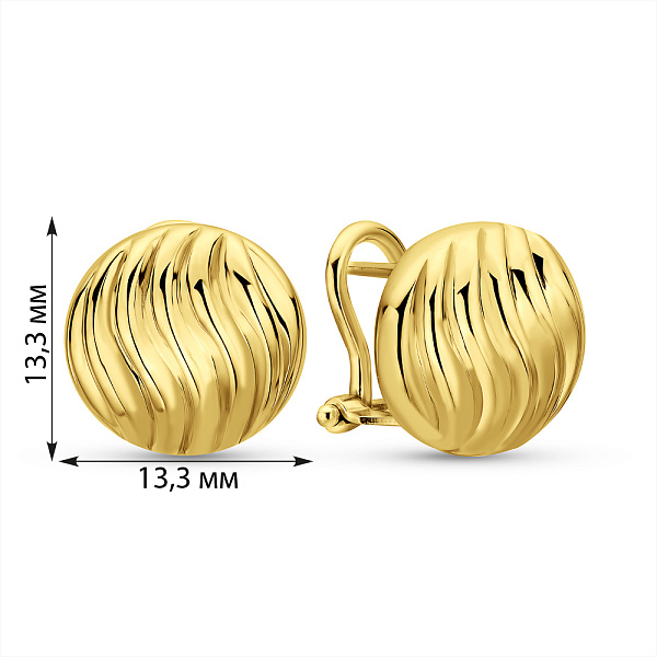 Золоті сережки Francelli (арт. 1091866ж) – зображення 3