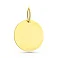 Золотой подвес под гравировку в форме монеты (арт. 4401022ж) – изображение 1