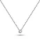 Колье из белого золота с одним бриллиантом (арт. 7108049202) – изображение 1