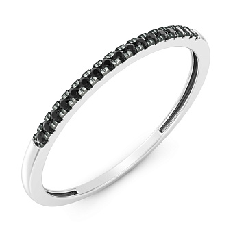 Золотое кольцо с дорожкой из бриллиантов (арт. К011123010бч)