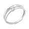 Серебряное кольцо с одним фианитом (арт. 7501/1570К) – изображение 1