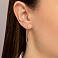 Золотые серьги-кольца (арт. 121904/35ж) – изображение 3